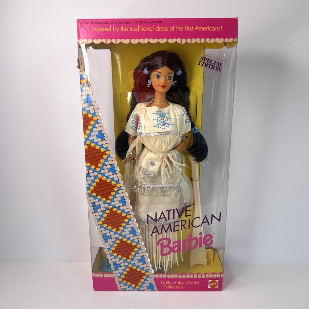 1992 Native American Barbie #1753 Dolls of the World Special Edition NIB Vintage